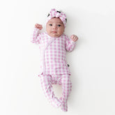 Take Me Home Set with Bow in Gingham Thistle