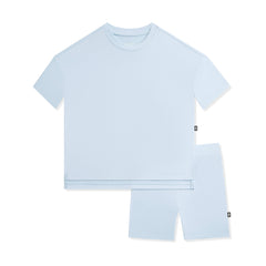 Toddler Biker Short Set in Breeze