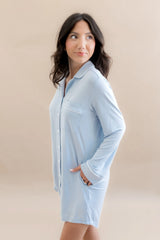 Long Sleeve Women’s Nightshirt in Breeze