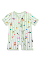 Zipper Shortall Romper in Honeydukes