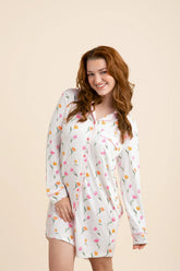 Long Sleeve Women’s Nightshirt in Tulip