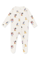 Zippered Footie in Mickey Mouse and Friends