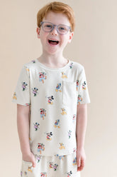 Toddler Crew Neck Tee in Mickey Mouse and Friends