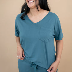 Women’s Relaxed Fit V-Neck in Atlantic