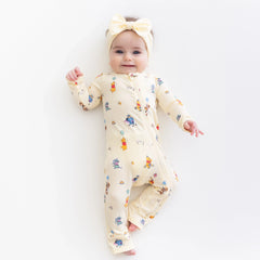 Zippered Romper in Winnie the Pooh Celebration