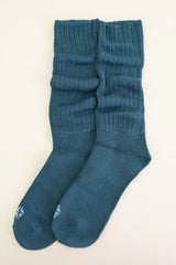 Adult Scrunch Socks in Atlantic