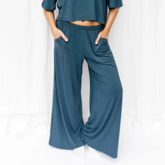 Women's Wide Leg Pant in Atlantic
