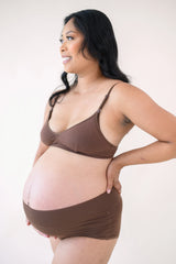 Women's High-Waisted Brief in Toffee