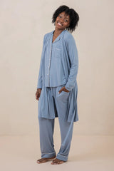 Women's Lounge Robe in Slate