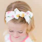 Knotted Bow Headband in Tulip