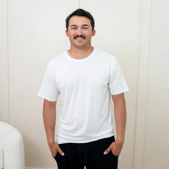 Men's Crew Neck Tee in Snow