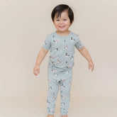 Short Sleeve with Pants Pajamas in Mallard Duck