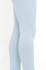 Ribbed Leggings in Breeze