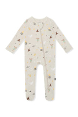 Zippered Footie in Starry Icon