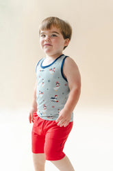 Toddler Tank Top in Patriotic Goose