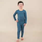 Long Sleeve Pajamas in Atlantic