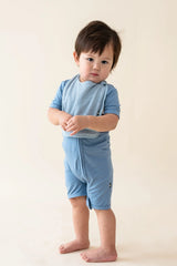 Terry Pocket Bib in Fog