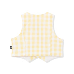 Tuxedo Vest in Gingham Chamomile