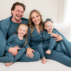 Long Sleeve Pajamas in Atlantic