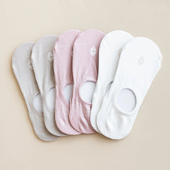 Women's No Show Socks 3-Pack in Neutral