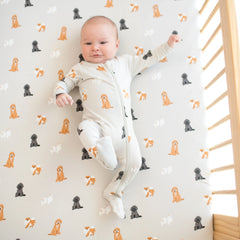 Crib Sheet in Fluffy Dog