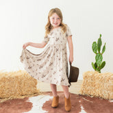 Twirl Dress in Classic Cowboy