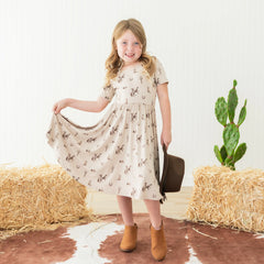 Twirl Dress in Classic Cowboy