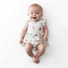 Twirl Bodysuit Dress in Home Run