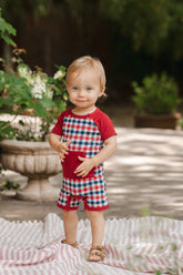 Shortall in Patriotic Gingham