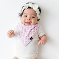 Bib in Gingham Thistle