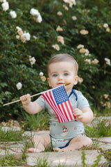 Bodysuit in Patriotic Goose