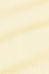 Ribbed Zipper Footie in Chamomile