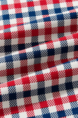 Zippered Romper in Patriotic Gingham