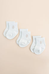 Crew Socks Combo 3-Pack in Cloud