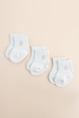 Crew Socks Combo 3-Pack in Cloud