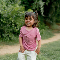 Toddler Crew Neck Tee in Apple Blossom