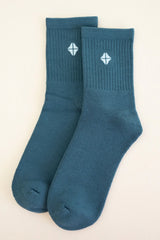 Adult Crew Socks in Atlantic