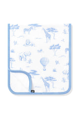 Burp Cloth in Toile Safari