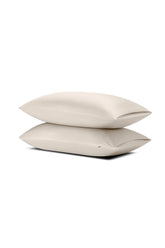 Bamboo Sateen Pillowcase Set in Sand Stone