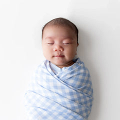 Swaddle Blanket in Gingham Breeze
