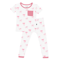 Short Sleeve with Pants Pajamas in Bow