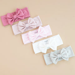 Bow Headband in Oat