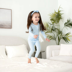 Long Sleeve Pajamas in Breeze