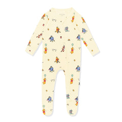 Zippered Footie in Winnie the Pooh Celebration