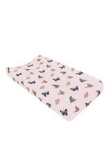 Change Pad Cover in Blush Butterfly