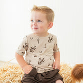 Toddler Crew Neck Tee in Classic Cowboy