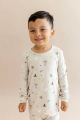 Long Sleeve Pajamas in Starry Icon