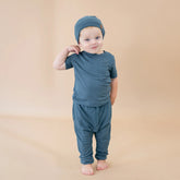 Bamboo Jersey Beanie in Atlantic