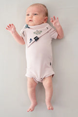 Bib in Blush Butterfly
