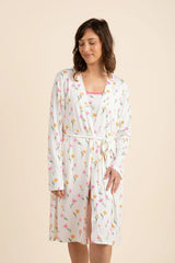 Women's Lounge Robe in Tulip